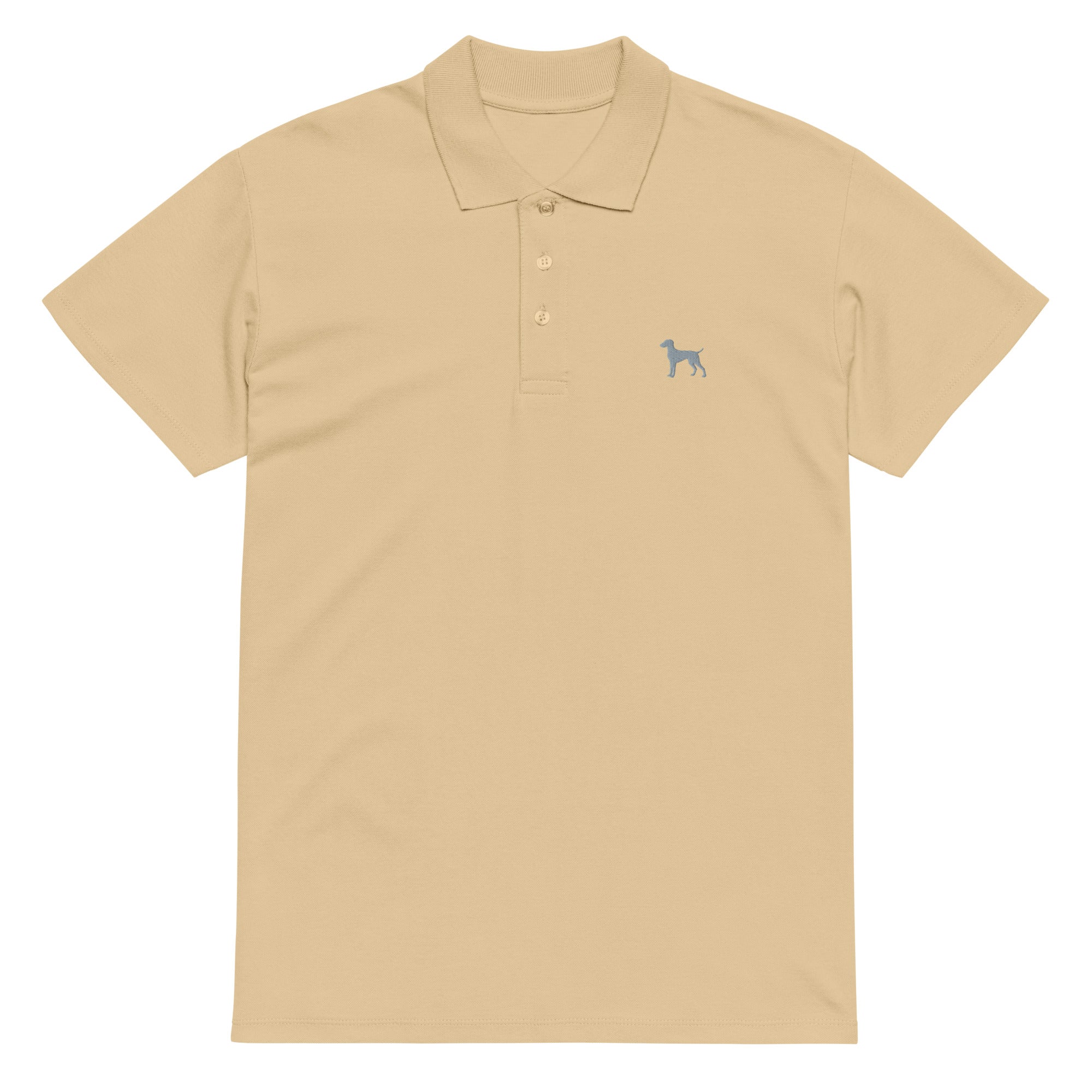 UNISEX POLO SHIRT mit Weimaranerstickerei - 100 % Baumwolle - www.Worldofdogs.store