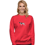 Unisex Pullover mit Pointer-Stickerei – für alle, die den Jagdinstinkt im Herzen tragen