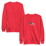 Unisex Pullover mit Pointer-Stickerei – für alle, die den Jagdinstinkt im Herzen tragen