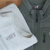 Unisex Sherpa Jacke Khaki - www.Worldofdogs.store