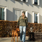 Unisex Sherpa Jacke Khaki - www.Worldofdogs.store