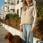 Unisex Sherpa Weste - beige - www.Worldofdogs.store