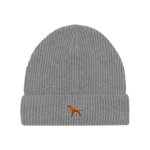 Vizsla / Hundemotiv Wintermütze - Grau mit Stickerei - www.Worldofdogs.store