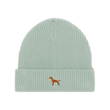 Vizsla / Hundemotiv Wintermütze - Hellblau mit Stickerei - www.Worldofdogs.store