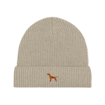 Vizsla / Hundemotiv Wintermütze - Sand mit Stickerei - www.Worldofdogs.store