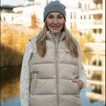 Vizsla / Jagdhunde Daunen Weste - beige - www.Worldofdogs.store