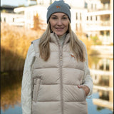 Vizsla / Jagdhunde Daunen Weste - beige - www.Worldofdogs.store