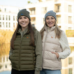 Vizsla / Jagdhunde Daunen Weste - beige - www.Worldofdogs.store