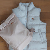 Vizsla / Jagdhunde Daunen Weste - beige - www.Worldofdogs.store