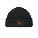 Vizsla Strickmütze aus Bio-Baumwolle – mit hochwertiger Stickerei - www.Worldofdogs.store