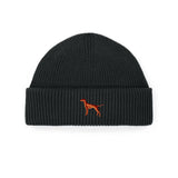 Vizsla Strickmütze aus Bio-Baumwolle – mit hochwertiger Stickerei - www.Worldofdogs.store