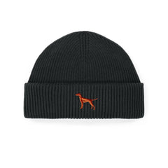 Vizsla Strickmütze aus Bio-Baumwolle – mit hochwertiger Stickerei - www.Worldofdogs.store