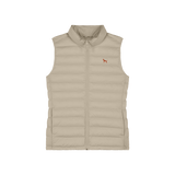 Beige Steppweste mit Vizsla Stickerei für Hundeliebhaber
