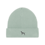 Weimaraner Wintermütze - Hellblau mit Stickerei - www.Worldofdogs.store