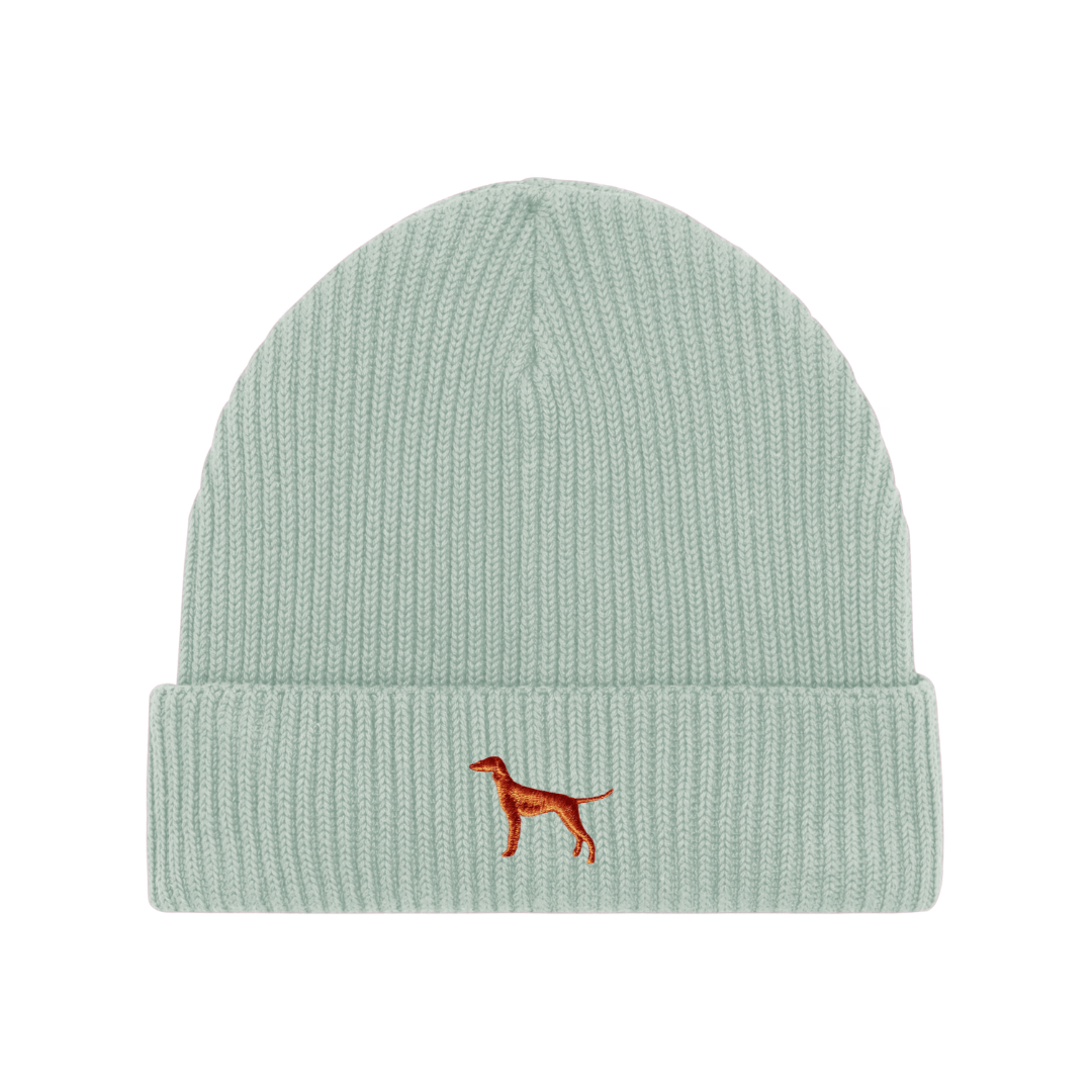 Wintermütze - Hellblau mit Stickerei - www.Worldofdogs.store