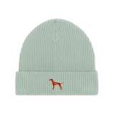 Wintermütze - Hellblau mit Stickerei - www.Worldofdogs.store