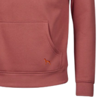 detail stickerei auf einer tasche von einem hoodie
